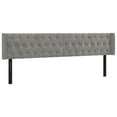 thumbnail image 1 of vidaXL LED Headboard Dark Gray 40.6"x6.3"x30.7"/34.6" Velvet, 1 of 54