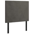 thumbnail image 1 of vidaXL LED Headboard Dark Gray 56.7"x2"x30.7"/34.6" Velvet, 1 of 55