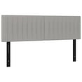 thumbnail image 1 of vidaXL LED Headboard Dark Gray 70.9"x2"x46.5"/50.4" Fabric, 1 of 54