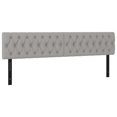 thumbnail image 1 of vidaXL LED Headboard Light Gray 63"x2.8"x30.7"/34.6" Fabric, 1 of 57
