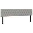 thumbnail image 1 of vidaXL LED Headboard Light Gray 78.7"x2.8"x30.7"/34.6" Fabric, 1 of 57