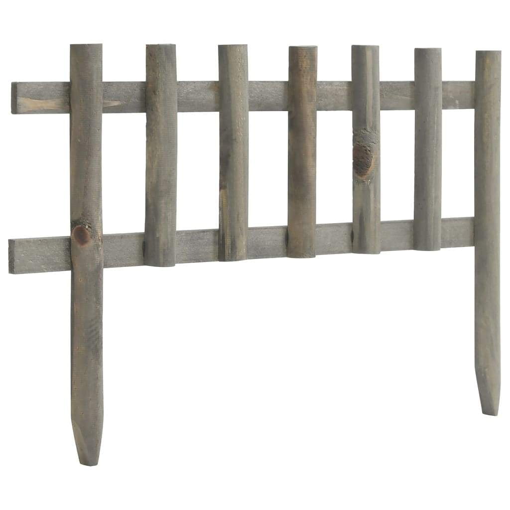 Gray Firwood Garden Edging Border Set, 11.4" x 173.2"