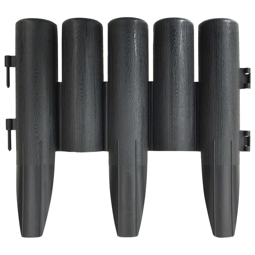 VidaXL Gartentor Grau - Pulverbeschichteter Stahl Zaun Mit Riegelschloss Für Außenbereich