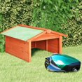 thumbnail image 1 of vidaXL Weatherproof Solid Firwood Robot Lawnmower Shed 35.4"x33.9"x22.4" for Patio, 1 of 34