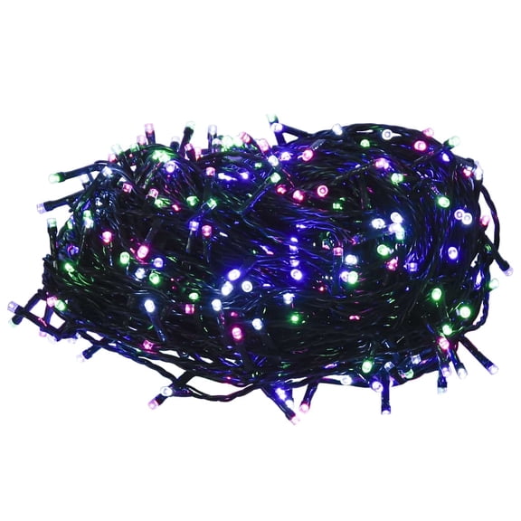 vidaXL LED String Pastel Multicolor PVC, Copper 49.2 ft length Lights