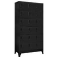 thumbnail image 1 of vidaXL Locker Cabinet Black 35.4"x15.7"x70.9" Steel, 1 of 8