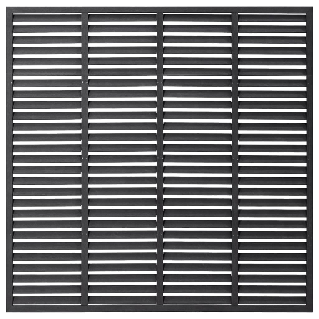 Wpc Screen vidaXL 70.9 in x 70.9 in Gray WPC Outdoor Panel Privacy Screens ...