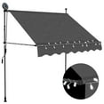 thumbnail image 1 of vidaXL Manual Retractable Awning with LED and Folding Arm Multi Colors/Sizes, 1 of 11
