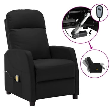 vidaXL Massage Chair Massaging Recliner Push Chair for Elderly Faux Leather