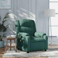 thumbnail image 1 of vidaXL Massage Recliner Chair Dark Green, 1 of 6