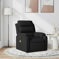 thumbnail image 1 of vidaXL Massage Recliner Chair with 6-Point Vibration Massage, Adjustable Black Fabric Rocker, 1 of 5