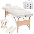 thumbnail image 1 of vidaXL Massage Table and Stool Set Beauty Couch Therapy Bed 3 Zones Thick, 1 of 12