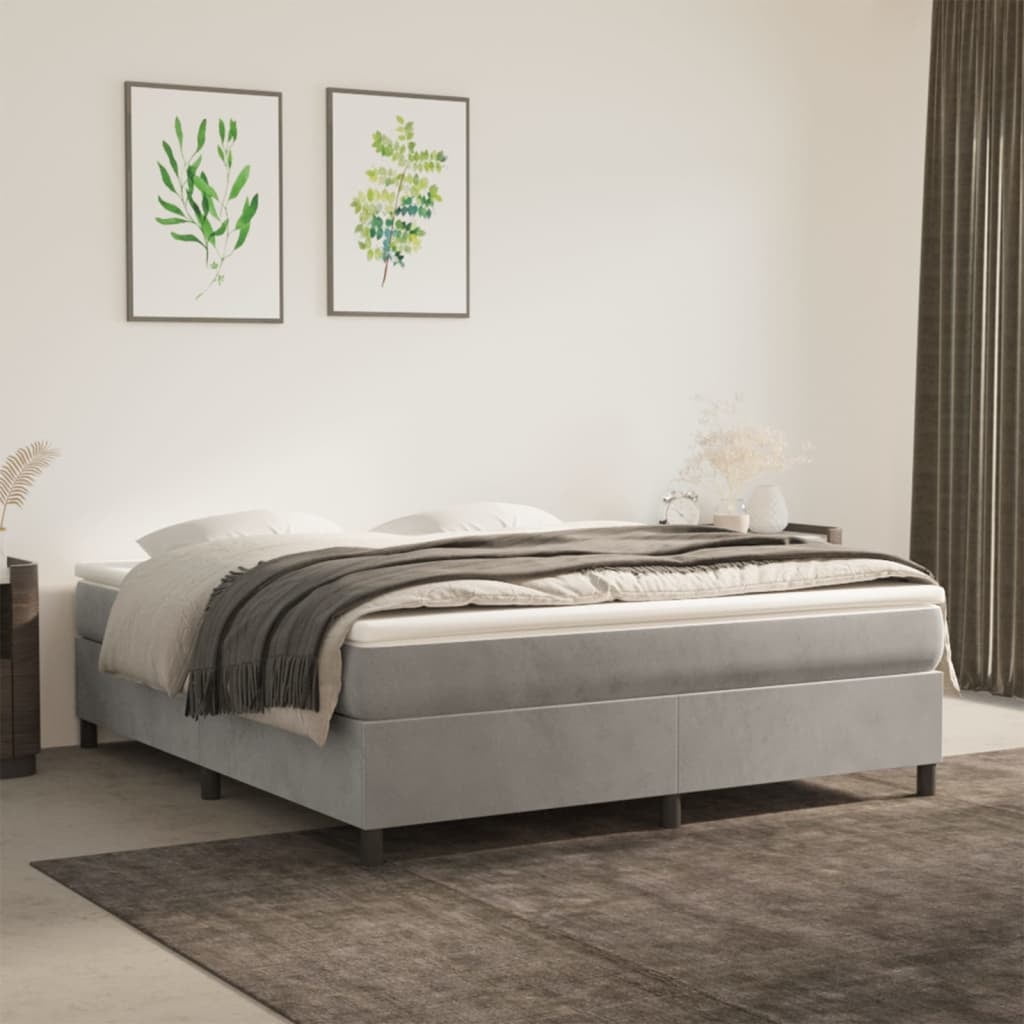 King Size Gray Memory Foam Mattress Topper