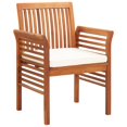 thumbnail image 1 of vidaXL Modern Dining Chair Patio Dining Chair with Cushion Solid Wood Acacia, 1 of 7