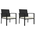 thumbnail image 1 of vidaXL Modern Dining Chairs Outdoor Patio Rattan Dining Chair Poly Rattan, 1 of 4