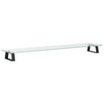 thumbnail image 1 of vidaXL Monitor Stand Black 39.4"x7.9"x3.1" Tempered Glass and Metal, 1 of 8