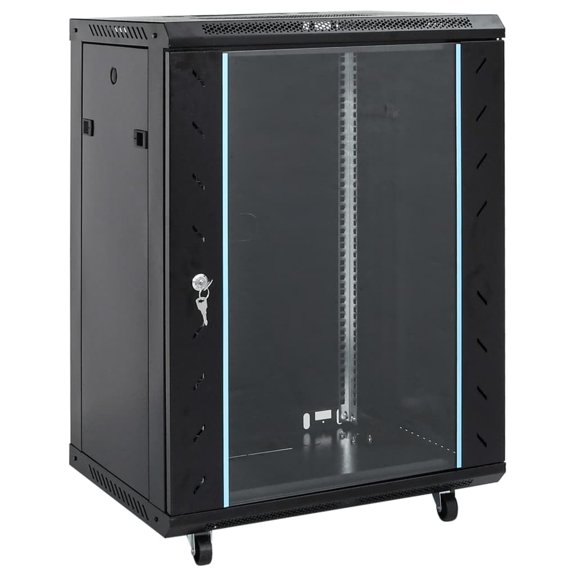 vidaXL Network Cabinet with Swivel Feet Server Rack Storage Equipment IP20