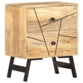 thumbnail image 1 of vidaXL Nightstand Storage Bedside Table for Home Bedroom Solid Wood Mango, 1 of 24