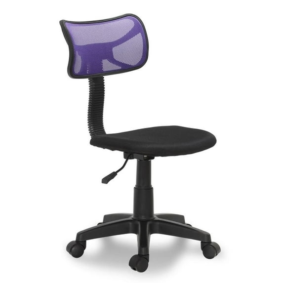 vidaXL Office Chair Plastic Black 30.3"-35"