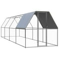thumbnail image 1 of vidaXL Outdoor Chicken Cage 9.8'x19.7'x6.6' Galvanized Steel, 1 of 32