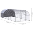 thumbnail image 1 of vidaXL Outdoor Chicken Coop 9.8'x26.2'x6.6' Galvanized Steel, 1 of 7