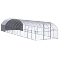 thumbnail image 1 of vidaXL Outdoor Chicken Coop 9.8'x39.4'x6.6' Galvanized Steel, 1 of 8