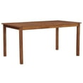 thumbnail image 1 of vidaXL Outdoor Dining Table Patio Table with Umbrella Hole Solid Acacia Wood, 1 of 10