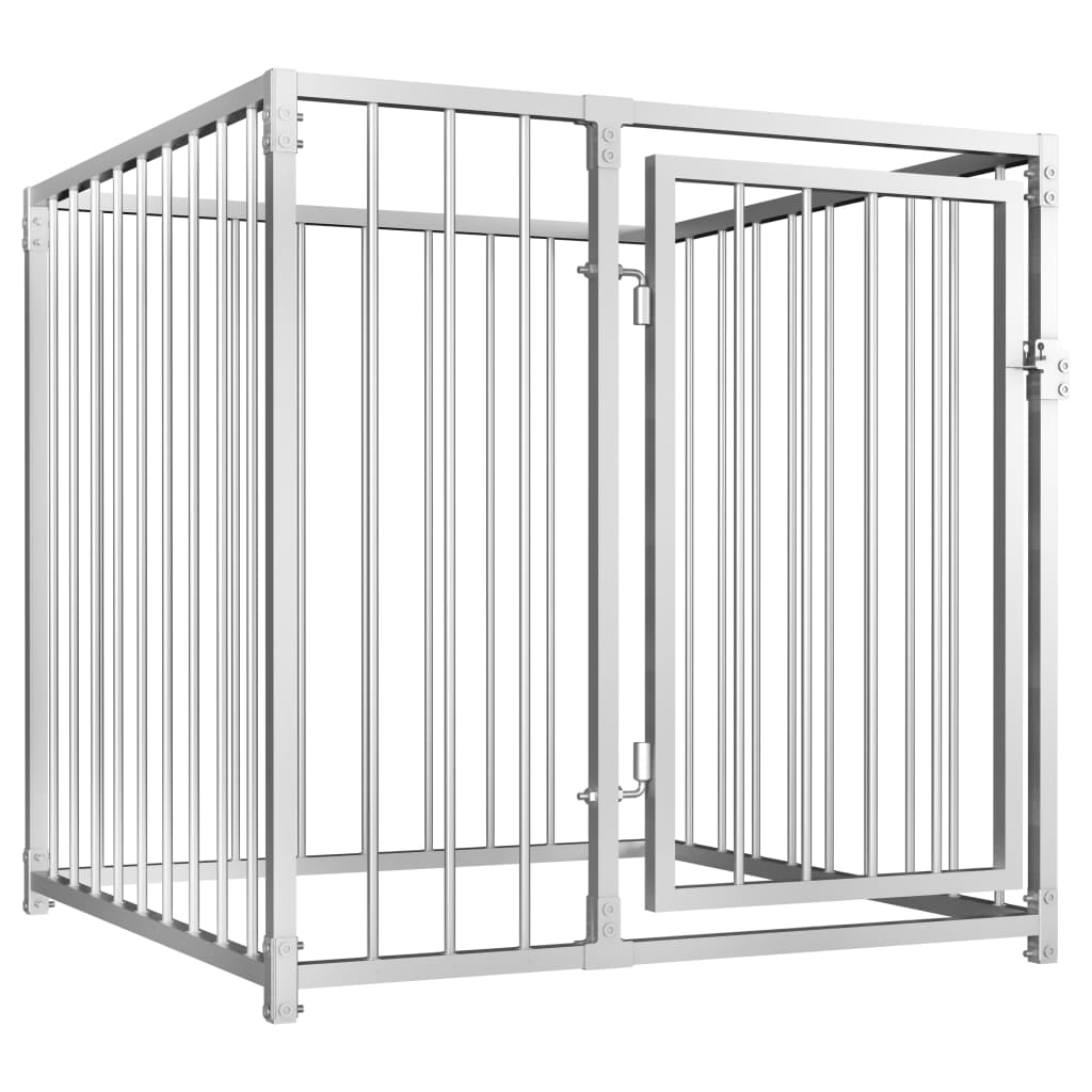 VidaXL Dog House Outdoor Dog Kennel Crate Shelter With Run Galvanized Steel 1c8e5e75 168e 403f 8533 B228def0be4a.038d573f74ee28e3a8646de9c7e0b92b