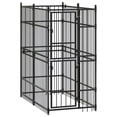 thumbnail image 1 of vidaXL Outdoor Dog Kennel Steel 19.8 ft², 1 of 8