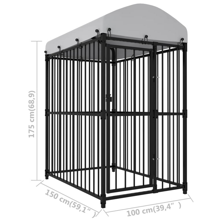 Vidaxl outdoor best sale dog kennel