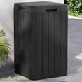 thumbnail image 1 of vidaXL Outdoor Garbage Bin Anthracite 15"x15"x25.6" PP, 1 of 8