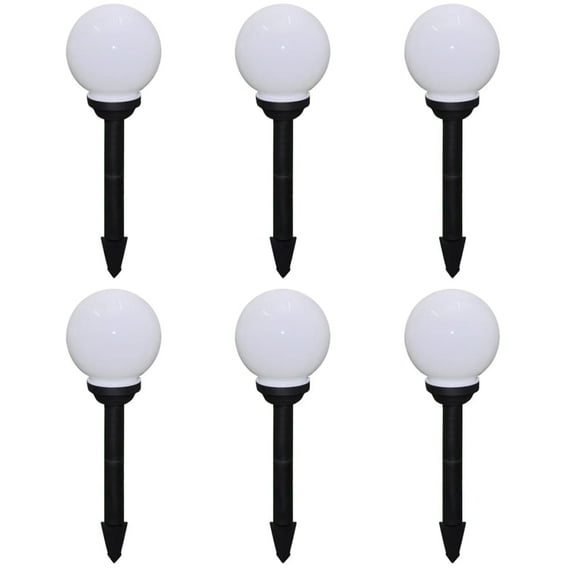vidaXL Outdoor Pathway Light Patio LED Solar Walkway Light with Ground Spike