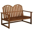 thumbnail image 1 of vidaXL Outdoor Patio Bench 2-Seater Bench with Armrests Solid Wood Acacia, 1 of 5