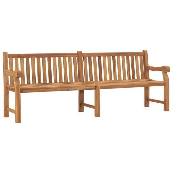 vidaXL Outdoor Patio Bench 2-Seater Garden Bench Loveseat Solid Wood Teak