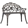 thumbnail image 1 of vidaXL Cast Aluminum Weather-Resistant Outdoor Benches Bronze, 1 of 21