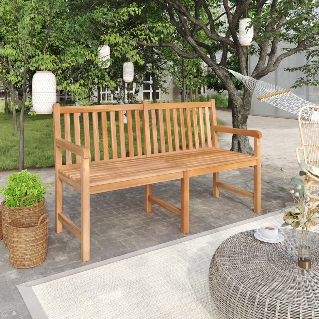 vidaXL Outdoor Patio Bench Garden Front Porch Chair Bench Solid Wood ...