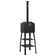 vidaXL Outdoor Pizza Oven Charcoal Fired with 2 Fireclay Stones