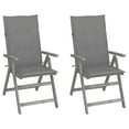 thumbnail image 1 of vidaXL Outdoor Recliner Chairs Patio Chair with Cushions Solid Wood Acacia, 1 of 35