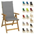 thumbnail image 1 of vidaXL Outdoor Recliner Chairs Patio Chair with Cushions Solid Wood Acacia, 1 of 108