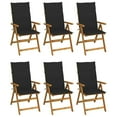 thumbnail image 1 of vidaXL Outdoor Recliner Chairs Patio Chair with Cushions Solid Wood Acacia, 1 of 10