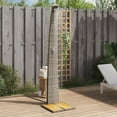 thumbnail image 1 of vidaXL Outdoor Shower Swimming Pool Furniture Poly Rattan and Acacia Wood, 1 of 16
