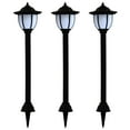 thumbnail image 1 of vidaXL Solar Lamp Set of 3 Black Polypropylene Standard Solar, 1 of 9