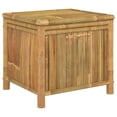 thumbnail image 1 of vidaXL Outdoor Storage Box Patio Furniture Garden Storage Chest Seat Bamboo, 1 of 26