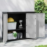 vidaXL Outdoor Storage Cabinet with Utility Garden Patio Furniture