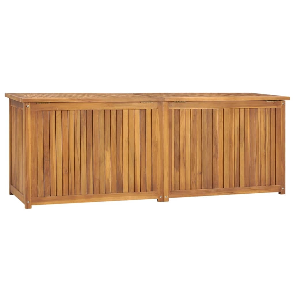 Solid Teak Wood Outdoor Storage Deck Box Chest
