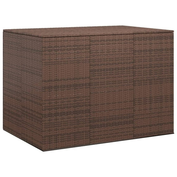 vidaXL Outdoor Storage Garden Patio Cushion Deck Box Chest Cabinet PE Rattan