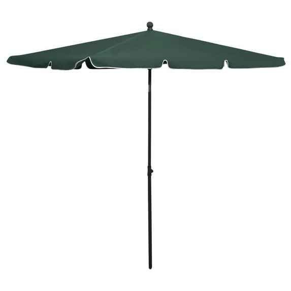 vidaXL Outdoor Umbrella Height Adjustable Parasol Patio Garden Sunshade Steel