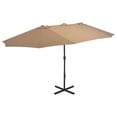 thumbnail image 1 of vidaXL Outdoor Umbrella Parasol with Double Top Patio Sunshade Shelter Aluminum, 1 of 8