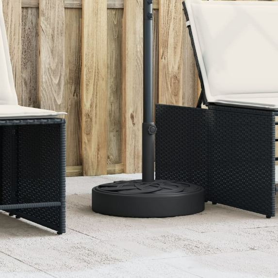 vidaXL Parasol Base Black PE (Polyethylene) and Concrete Standard