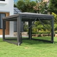thumbnail image 1 of vidaXL Party Tent Outdoor Canopy Tent Gazebo Marquee with 4 Mesh Sidewalls, 1 of 7